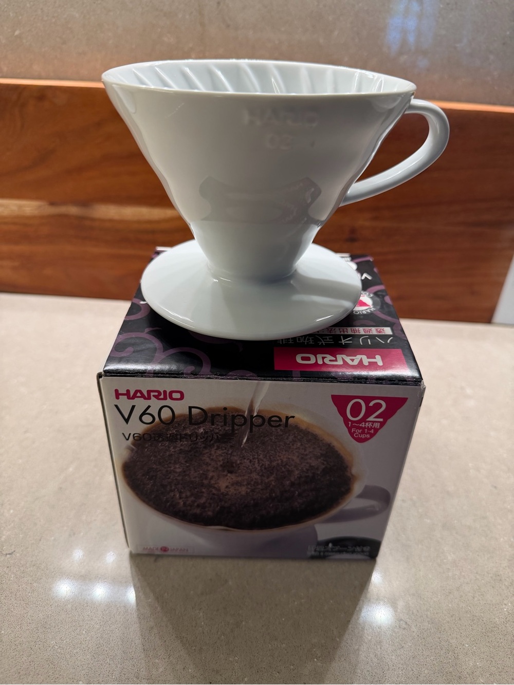 HARI V60 Ceramic Coffee Dripper 02 - White